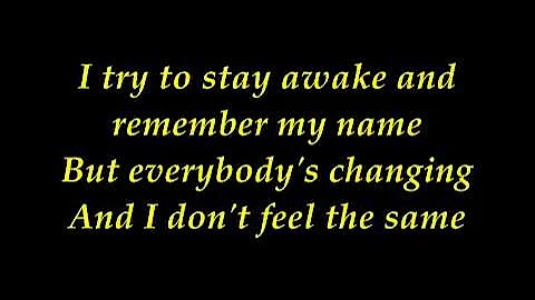 keane - everybody changing with lyrics