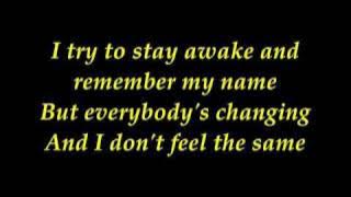 keane - everybody changing with lyrics
