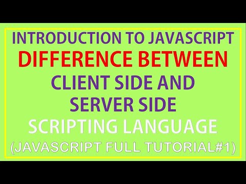 introduction to javascript in hindi | difference between client side and server side scripting