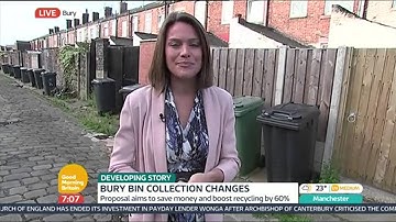 Helen Pearson Discusses The Bin Collection In Bury Becoming 3 Monthly - Good Morning Britain