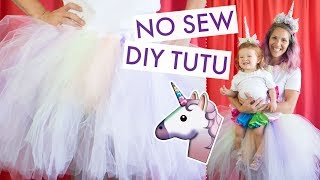 DIY Tutu NO SEW Unicorn Costume 