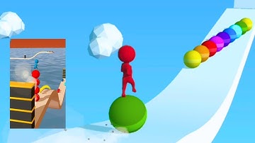 Stack Rider - all Levels gameplay walkthrough Android, ios 609 - 615