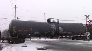 11.11.19 UP Engine on CP 651 in Snowstorm