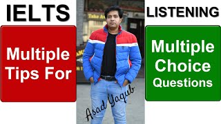 MULTIPLE TIPS FOR MULTIPLE CHOICE QUESTIONS: IELTS LISTENING