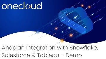 Anaplan と Salesforce、Snowflake、Tableau の統合