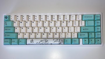 KBD67 Lite w/ Holy Pandas (205g0) on a PC plate