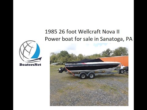 1985 26 foot Wellcraft Nova II Power boat for sale in Sanatoga, PA. $21,000. @BoatersNetVideos