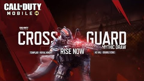 Mythic AS VAL Double Edge full draw CODM Cross Guard Redux Draw Cod Mobile