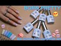 Born pretty 6pc macaron spring gel polish set swatch  half fancy french pastel tip easy nail art