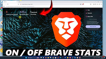 How To Show / Hide Brave Stats On Brave Browser
