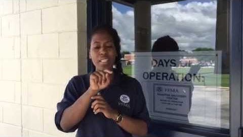 American Sign Language: How to Register for Disaster Assistance