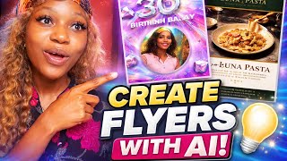 How to Create Any Design Using AI (Flyers, Posters & More)