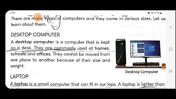 Computer- a smart machine,  chapter - 1, class 2
