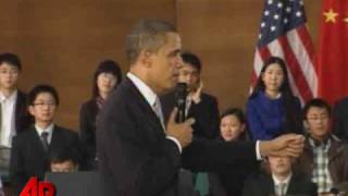 Obama Pushes for More Freedom in China