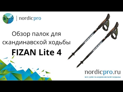 Fizan Lite 4 компактные и легкие палки для скандинавской ходьбы