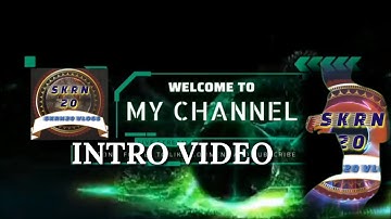 My Channel Intro Video //3D intro maker //  Intro Maker Banane Ki Tarika//YouTube intro