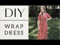 Как сшить платье на запах без выкройки | WRAP DRESS DIY