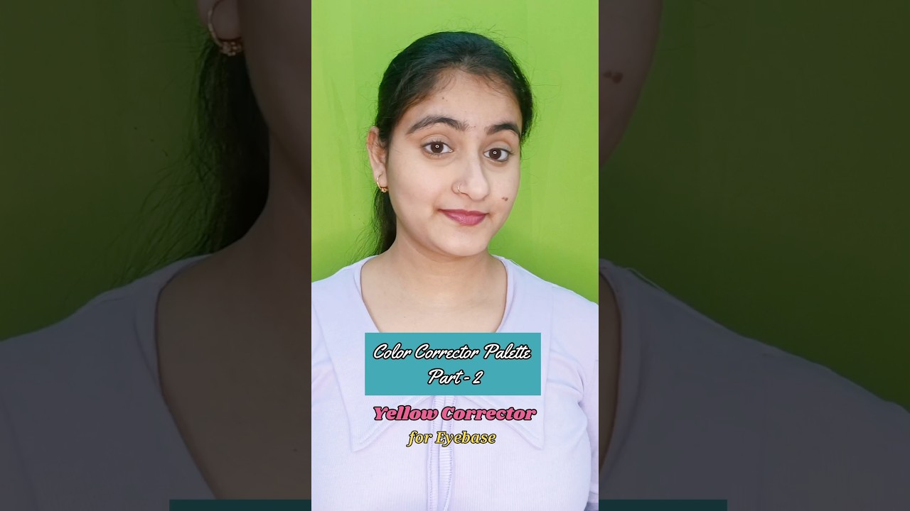 Yellow color corrector use ✨ 