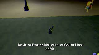 Dr. Jr. or Esq. or Maj. or Lt. or Col. or Hon. or Mr.