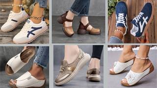 Latest Comfy Soft Shoes Sandals Footwear All 2027 Designs With Attractive Colours For Ladies screenshot 3