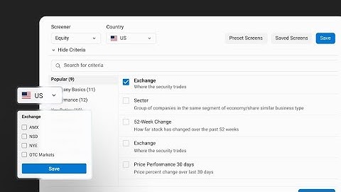 Quotestream - How to use the Stock Screener