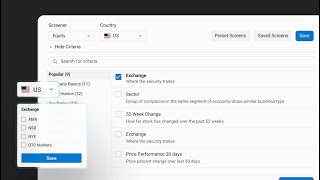 Quotestream - How to use the Stock Screener