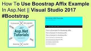 Famous How to use bootstrap affix in asp.net || visual studio 2017 #bootstrap Wealth