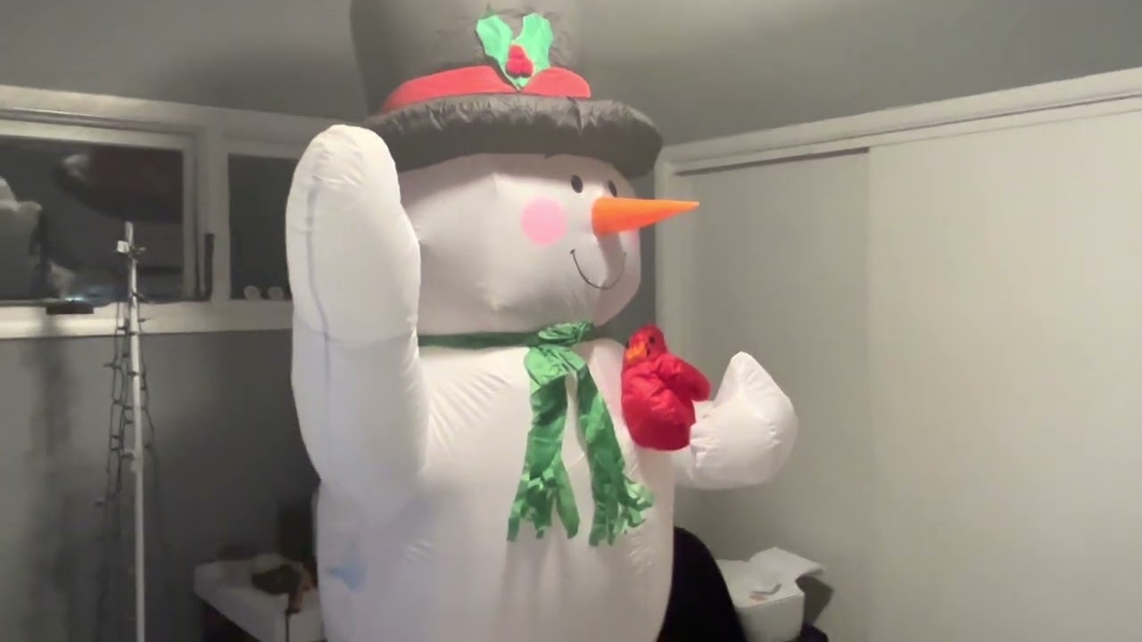 Unboxing 2011 brand new Airblown inflatable 8ft snowman