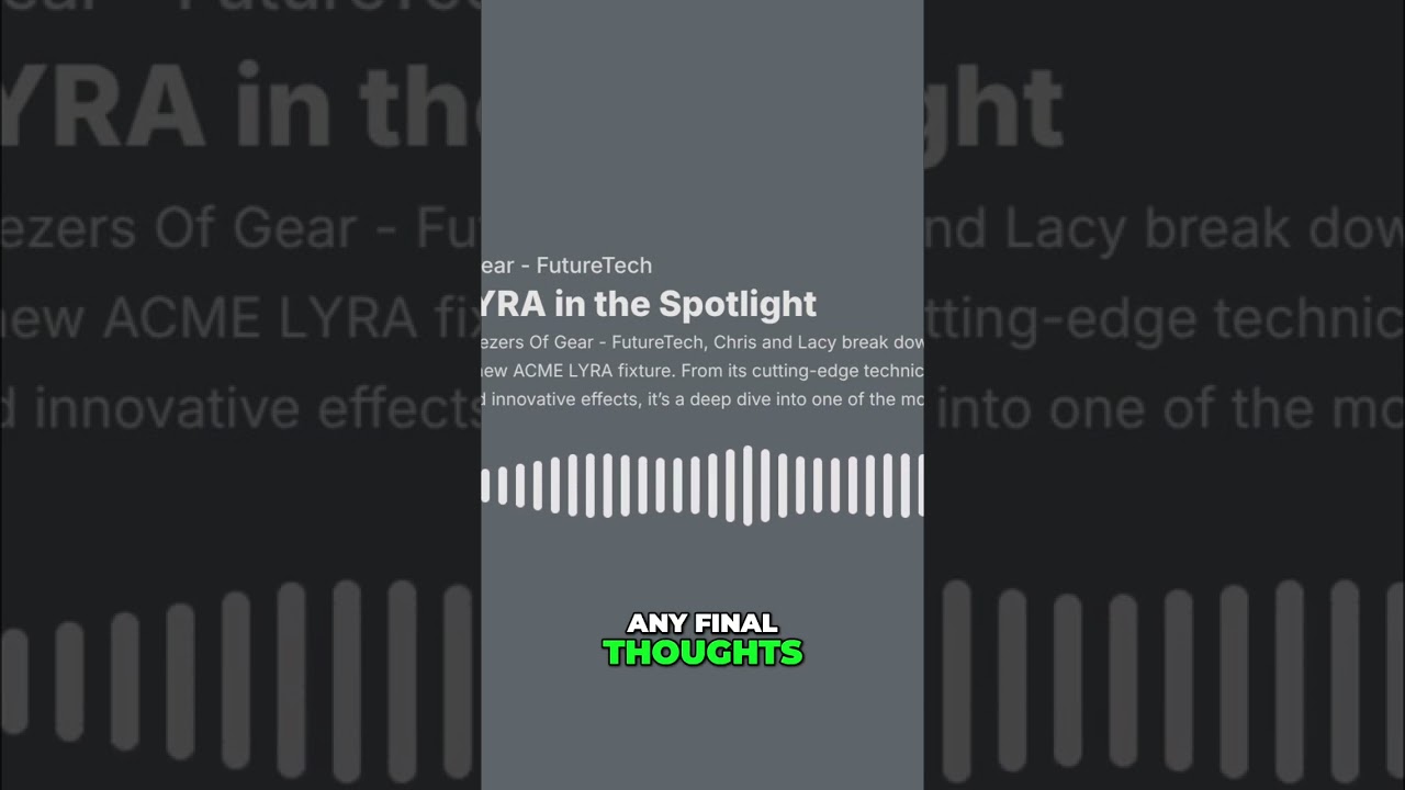 Acme Lyra Essentials: Future Tech Gear Deep Dive #shorts