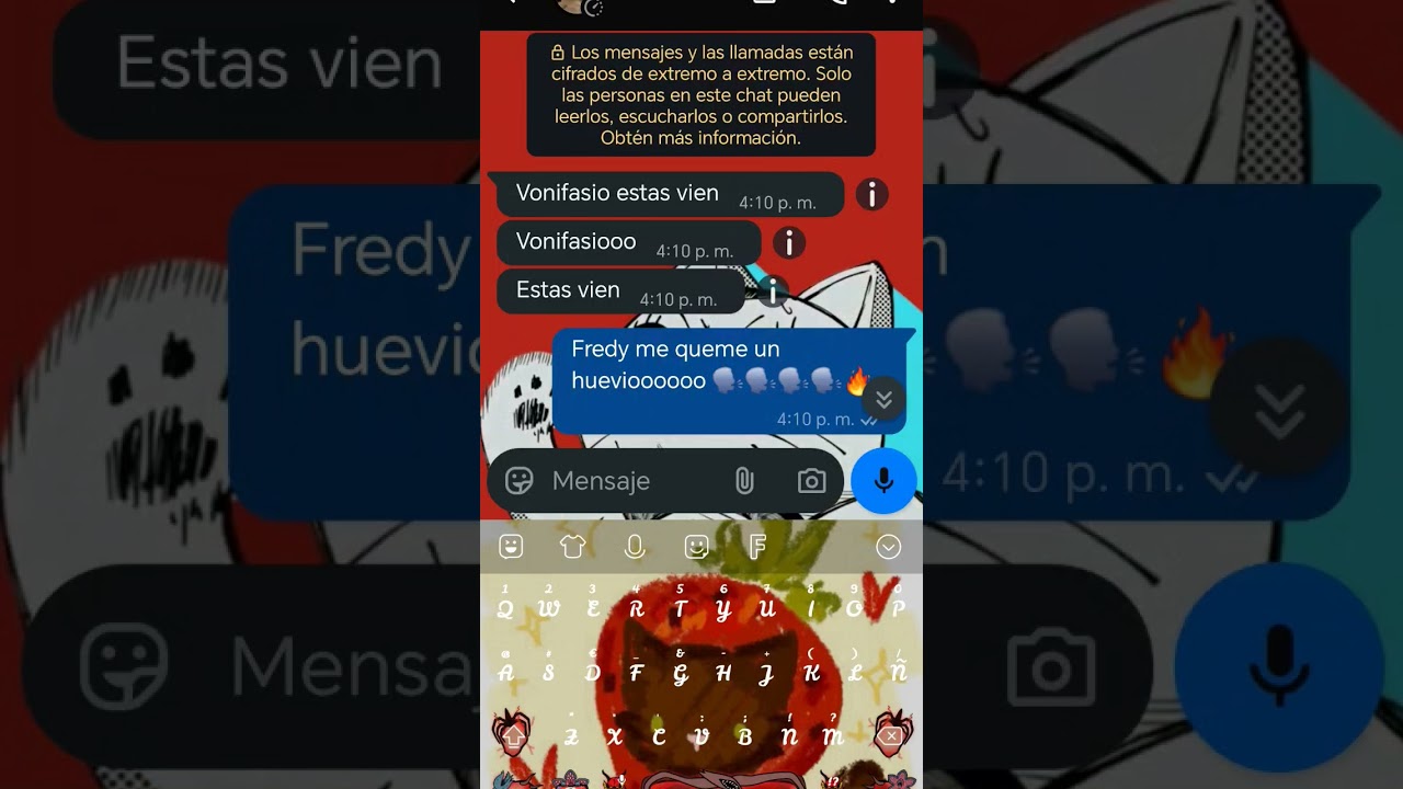 bonie estas bien fredu me queme un huevoooo   