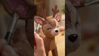 Turn Egg Cartons into a Cute Little Deer! 🦌 #CraftboardZoo #cutecrafts #diycrafts #eggcartoncrafts