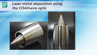 Direct laser metal deposition with coaxial wire supply