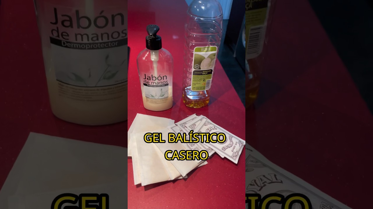 GEL BALISTICO CASERO CON 4 INGREDIENTES