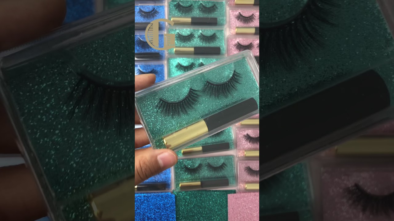 Magnetic Eyelashes And Magnetic Liquid Eyeliner Wholesale Packaging Quick Selling