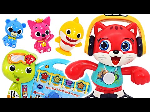 Let&amp;#39;s <strong>dance</strong> with Dancing <strong>Cat</strong> with Baby Shark and Pinkfong! | PinkyPopTOY