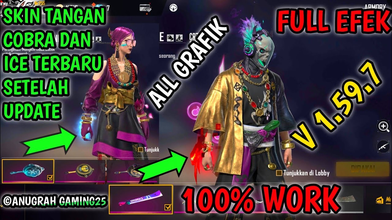 Config Tangan Cobra & Ice FF Setelah Update - YouTube
