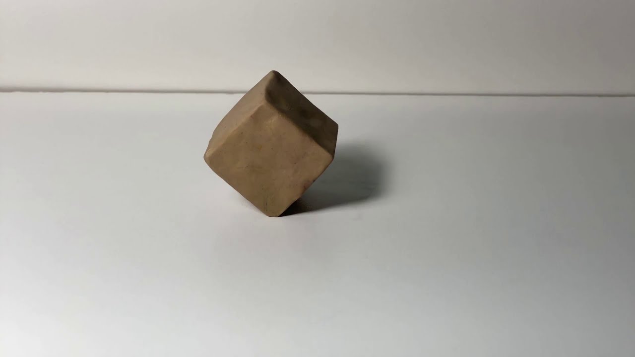 Ball to Cube experiment- clay stop motion - animation - YouTube