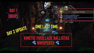 Kinetic Fusillade Ballista Whisperer Day 2 Updates, crafts, tattoos etc. | POE TOTA Phrecia