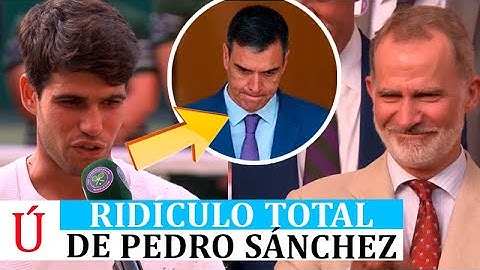 Carlos Alcaraz AVERGÜENZA a Pedro Sánchez en Wimbledon por Felipe VI y Torre Pacheco, Murcia