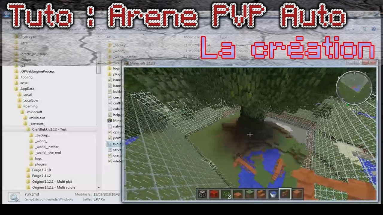 Minecraft 1.12.2 : Créer une Arène PVP Automatique 1/4 - YouTube