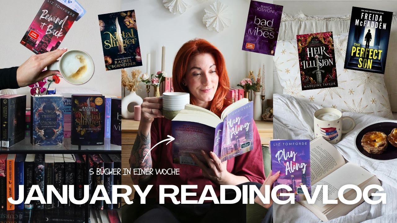 January Reading Vlog 🤍📚 5 Bücher in einer Woche | Cozy Lesewoche, Tops & Flops