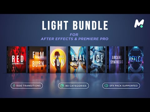 1500 Light Transitions - Bundle for After Effects — product preview