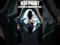DTF Print Stretch / Durability Test #shorts #dtf