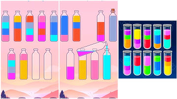 Sort Colour Puzzle 3D Gameplay 6, Android Games Gameplay ios Walkthrough Simulator Think Brain