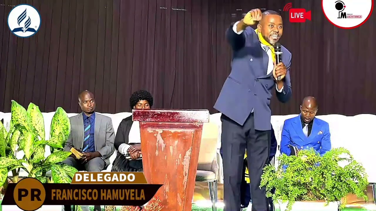 Pastor Francisco Hamuyela no congresso da Metropolitana Caála Caála Huambo#noticias 