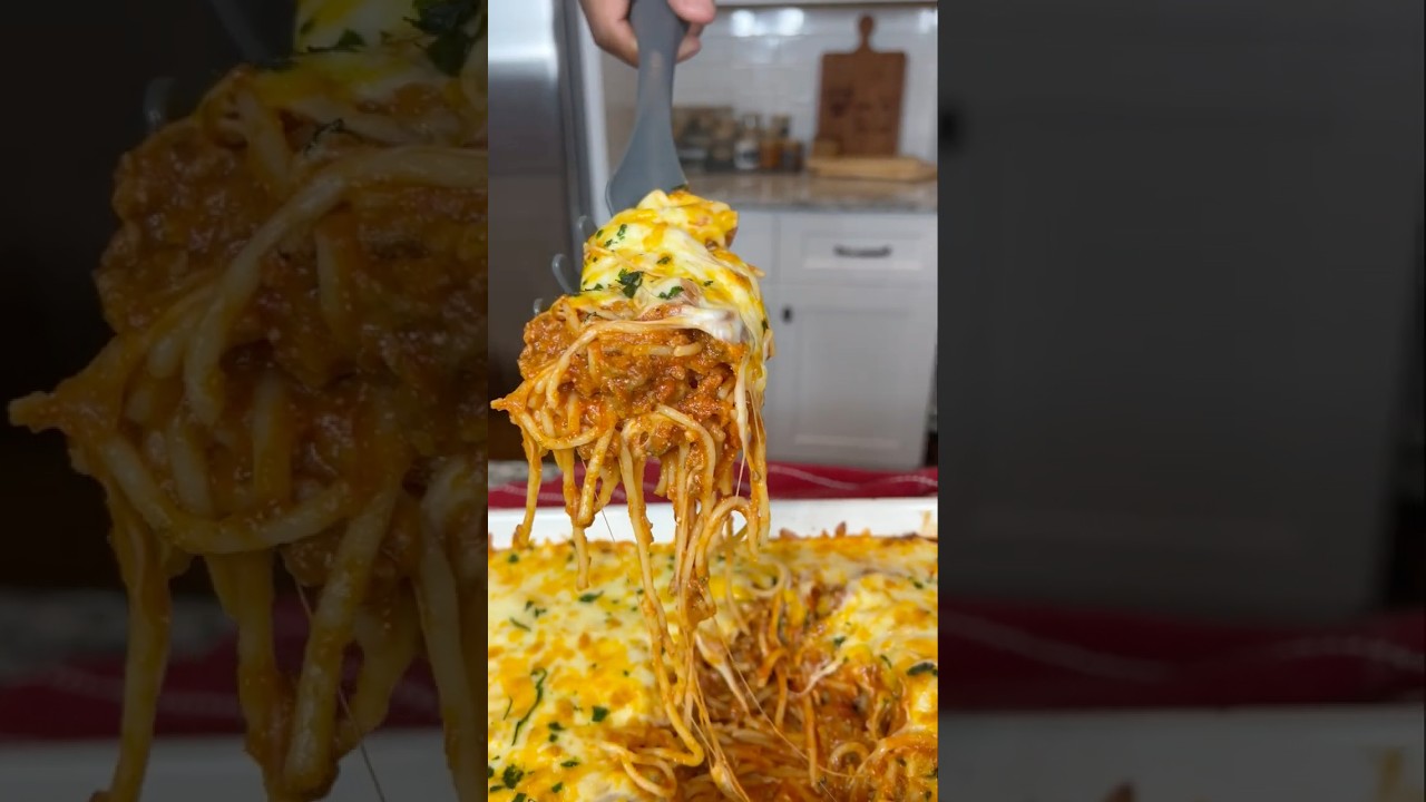 Homemade Baked Spaghetti!