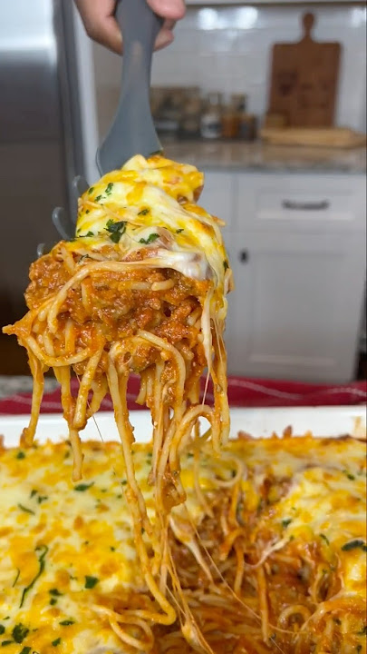 Homemade Baked Spaghetti!