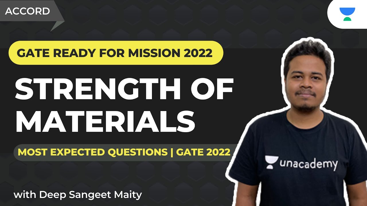 Strength Of Materials | MAHAMARATHON | GATE 2022 | Deep Sangeet Maity