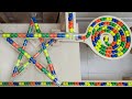 マーブルラン☆ボーネルンド＋透明パイプで「星」を描こう＋木製レールのシーソー
