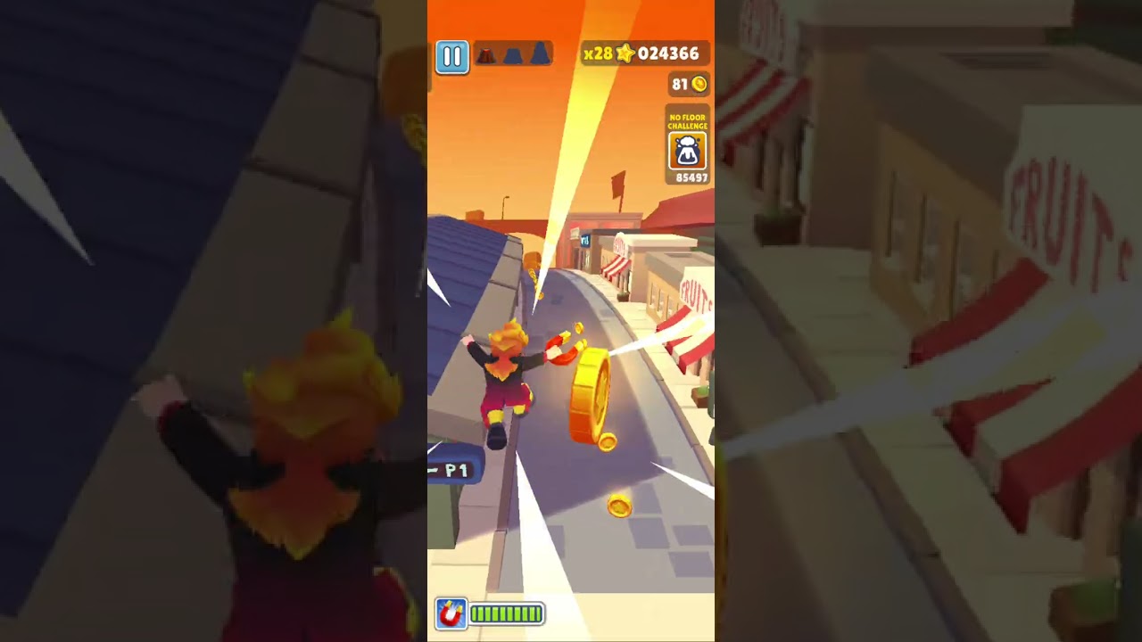 Subway surfers 🚇 No floor challenge 🤯😱 floor is lava gameplay 😍💥#subwaysurfers #viral #gamepaly 